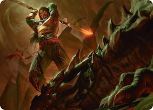 Sarkhan's Resolve Art Card (18/54) [Tarkir: Dragonstorm Art Series] | Exor Games Summserside