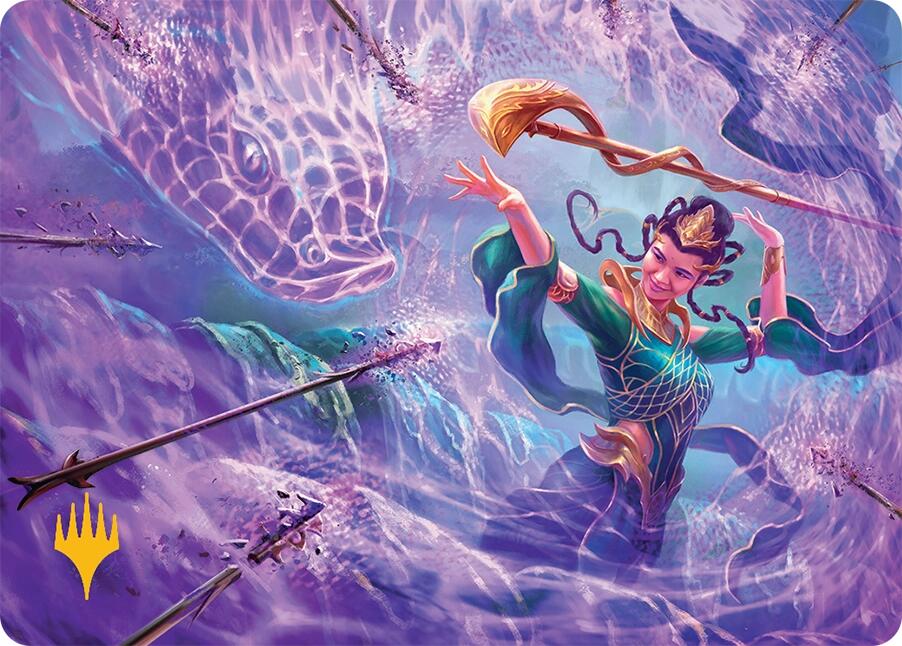 Snakeskin Veil Art Card (19/54) (Gold-Stamped Signature) [Tarkir: Dragonstorm Art Series] | Exor Games Summserside