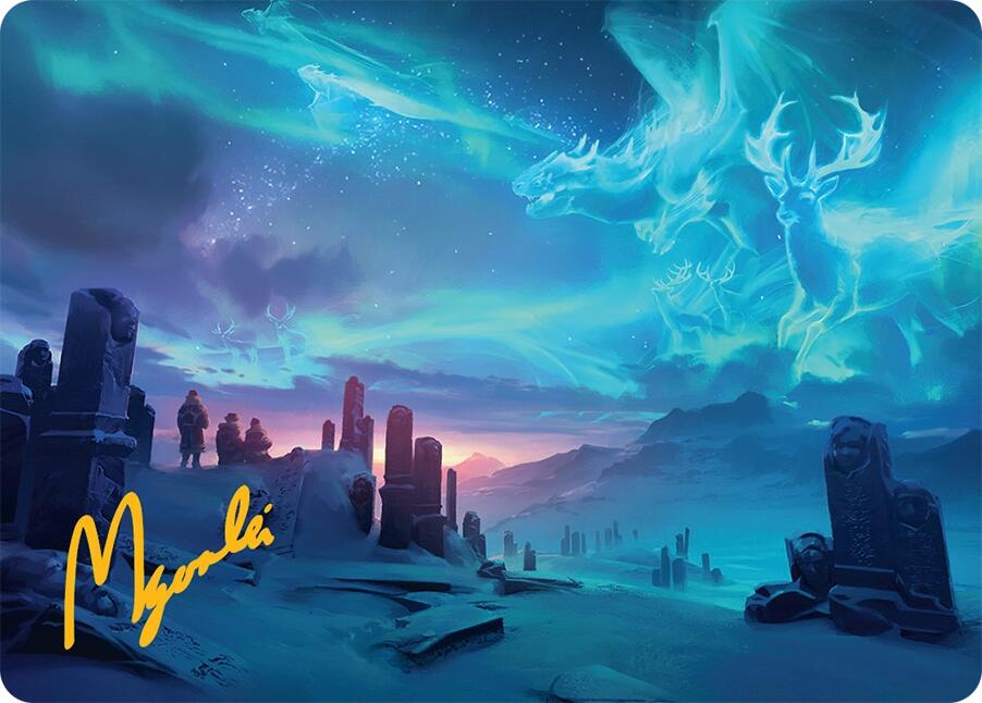 Auroral Procession Art Card (20/54) (Gold-Stamped Signature) [Tarkir: Dragonstorm Art Series] | Exor Games Summserside