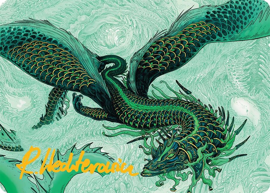 Teval, Arbiter of Virtue Art Card (38/54) (Gold-Stamped Signature) [Tarkir: Dragonstorm Art Series] | Exor Games Summserside