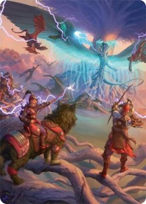 All-Out Assault Art Card (50/54) [Tarkir: Dragonstorm Art Series] | Exor Games Summserside
