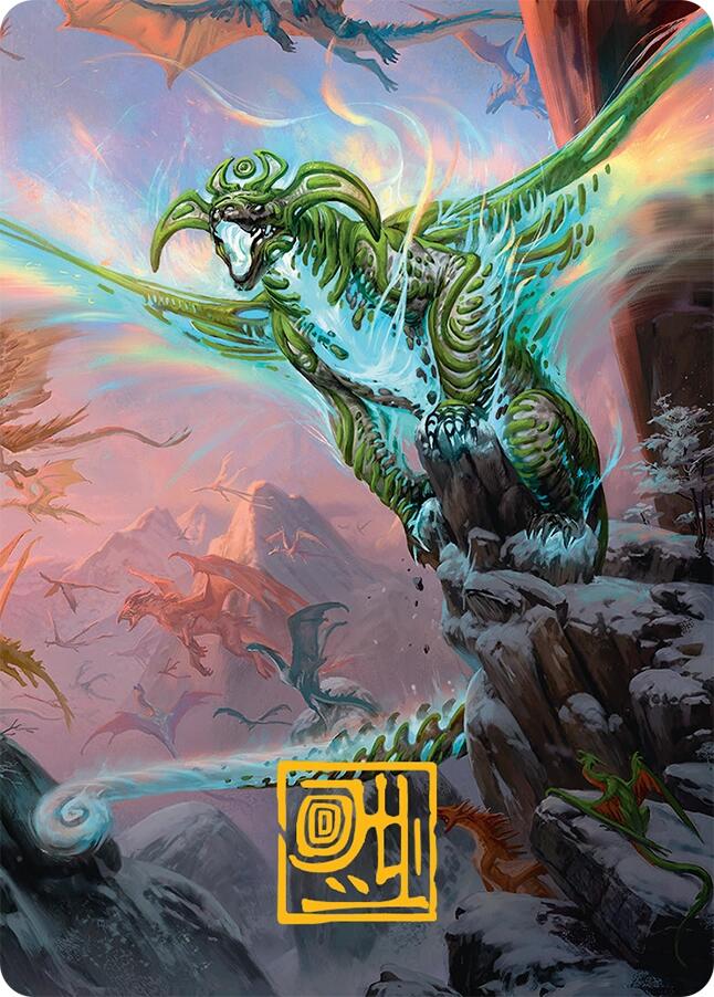 Ureni of the Unwritten Art Card (51/54) (Gold-Stamped Signature) [Tarkir: Dragonstorm Art Series] | Exor Games Summserside