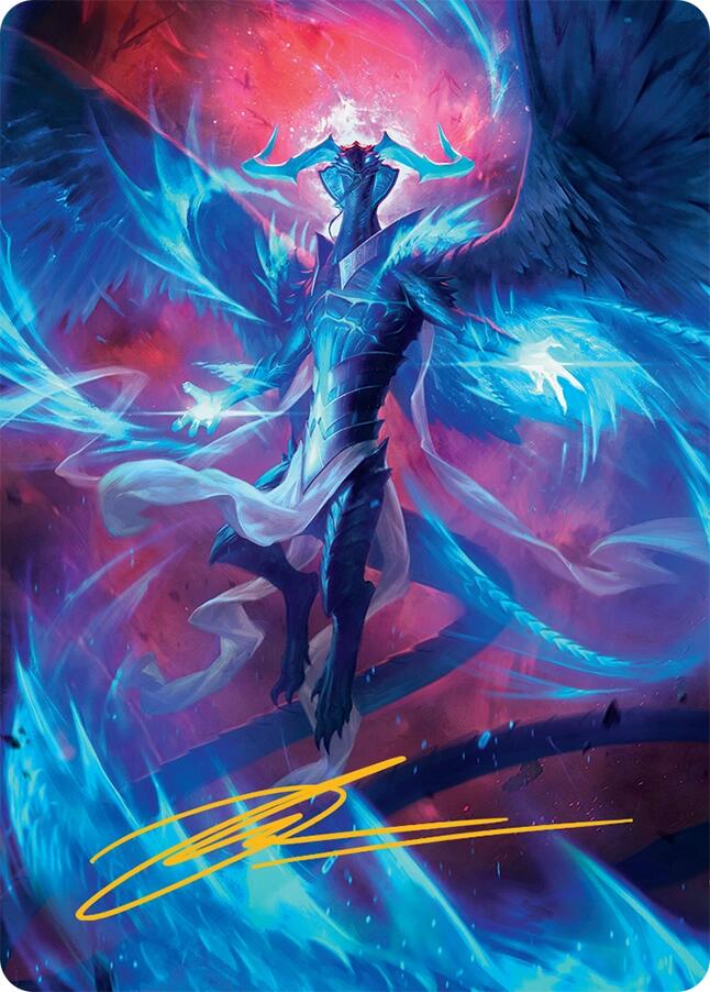 Ugin, Eye of the Storms Art Card (48/54) (Gold-Stamped Signature) [Tarkir: Dragonstorm Art Series] | Exor Games Summserside