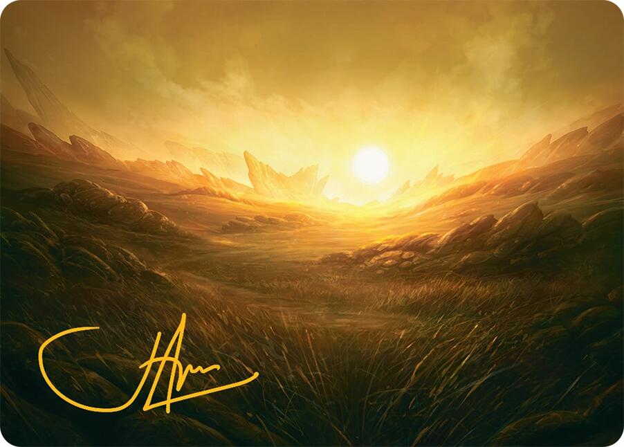 Plains Art Card (31/54) (Gold-Stamped Signature) [Tarkir: Dragonstorm Art Series] | Exor Games Summserside