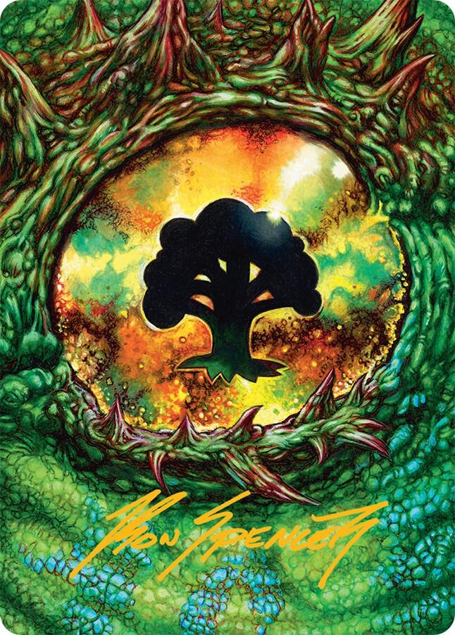 Forest Art Card (32/54) (Gold-Stamped Signature) [Tarkir: Dragonstorm Art Series] | Exor Games Summserside