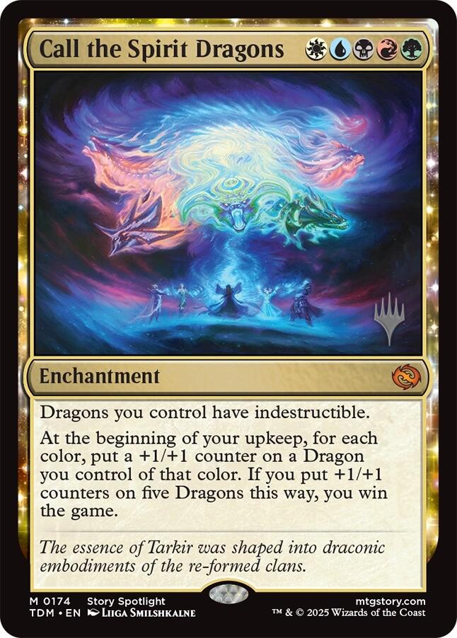 Call the Spirit Dragons [Tarkir: Dragonstorm Promos] | Exor Games Summserside