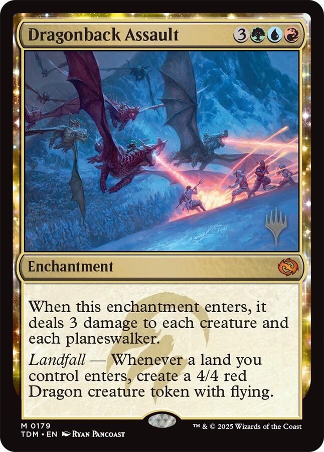 Dragonback Assault [Tarkir: Dragonstorm Promos] | Exor Games Summserside