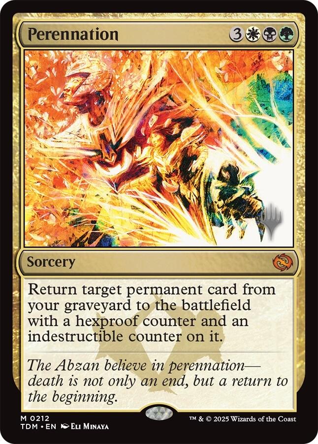 Perennation [Tarkir: Dragonstorm Promos] | Exor Games Summserside