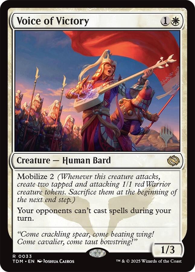 Voice of Victory [Tarkir: Dragonstorm Promos] | Exor Games Summserside