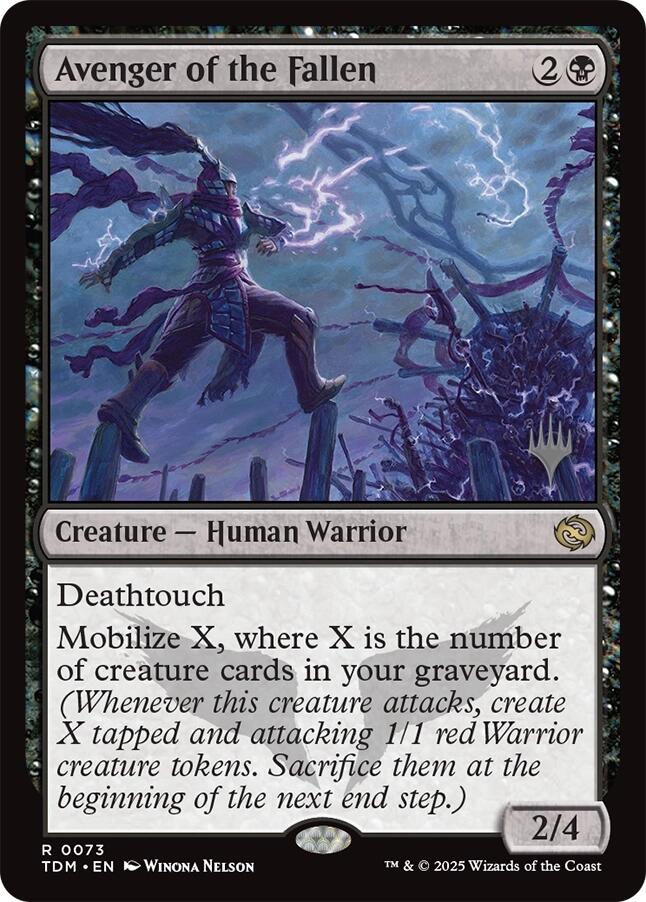 Avenger of the Fallen [Tarkir: Dragonstorm Promos] | Exor Games Summserside