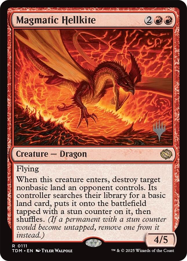 Magmatic Hellkite [Tarkir: Dragonstorm Promos] | Exor Games Summserside