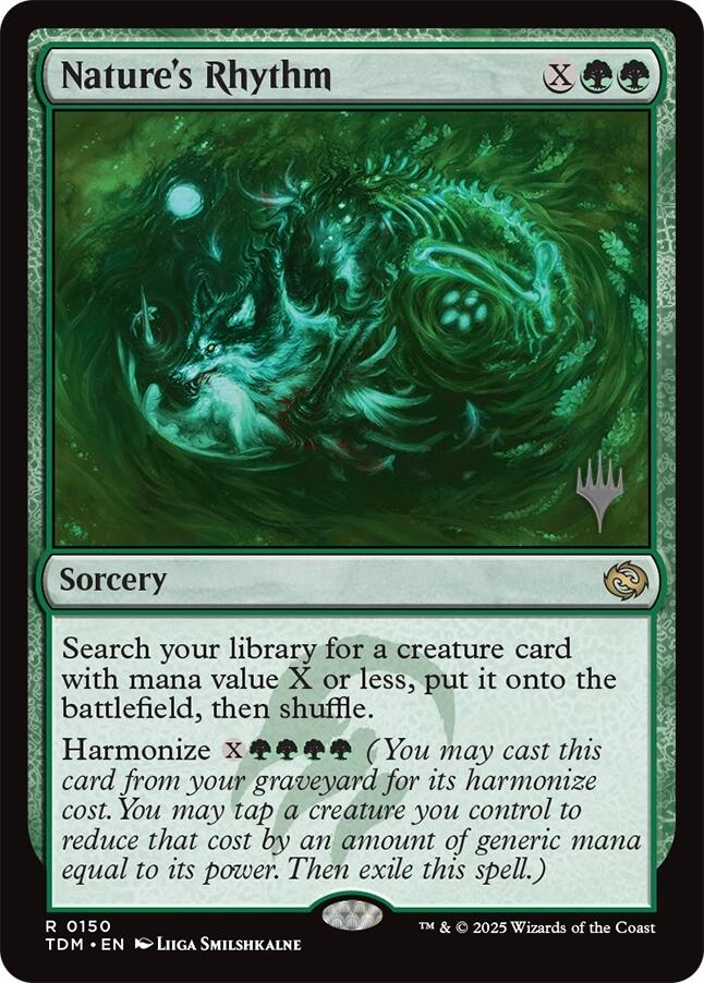 Nature's Rhythm [Tarkir: Dragonstorm Promos] | Exor Games Summserside