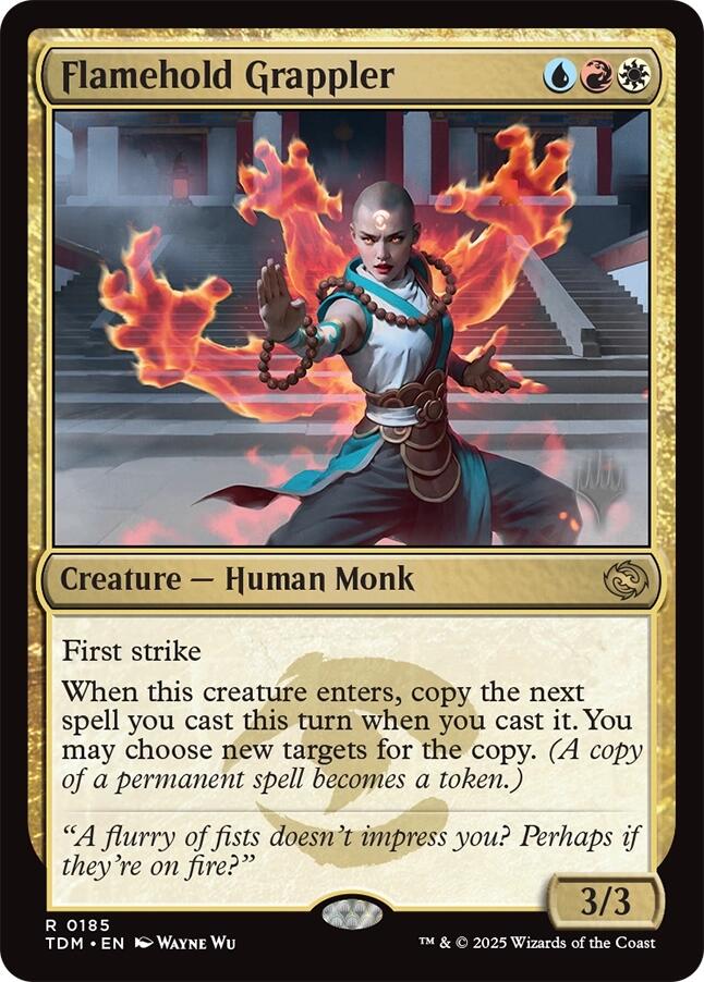 Flamehold Grappler [Tarkir: Dragonstorm Promos] | Exor Games Summserside