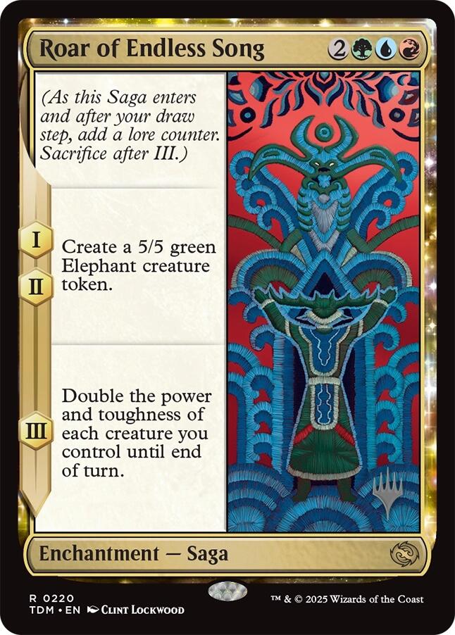 Roar of Endless Song [Tarkir: Dragonstorm Promos] | Exor Games Summserside