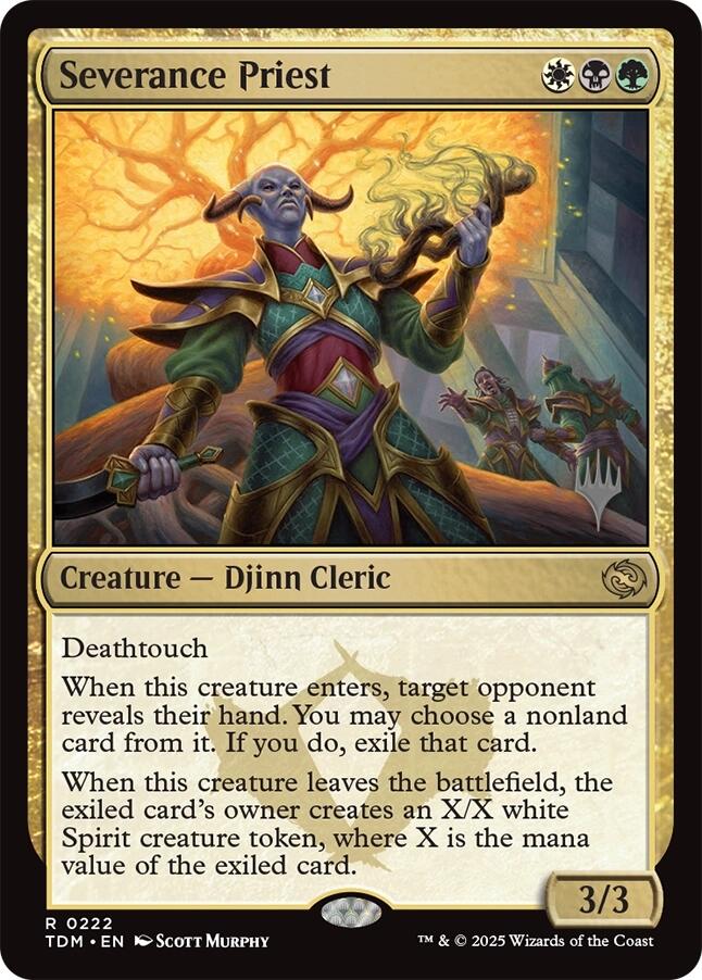 Severance Priest [Tarkir: Dragonstorm Promos] | Exor Games Summserside