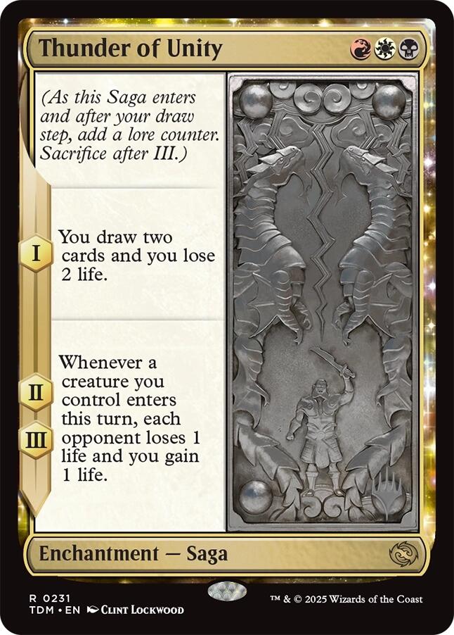 Thunder of Unity [Tarkir: Dragonstorm Promos] | Exor Games Summserside