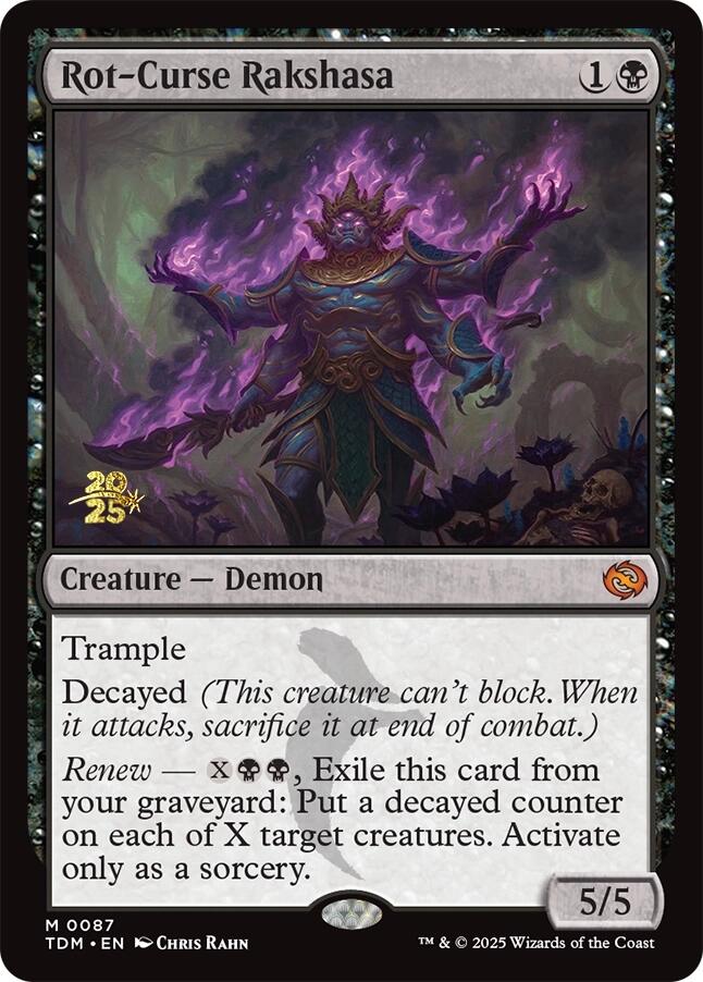 Rot-Curse Rakshasa [Tarkir: Dragonstorm Prerelease Promos] | Exor Games Summserside