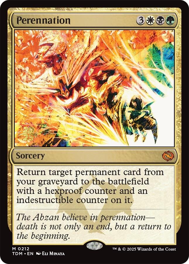 Perennation [Tarkir: Dragonstorm Prerelease Promos] | Exor Games Summserside