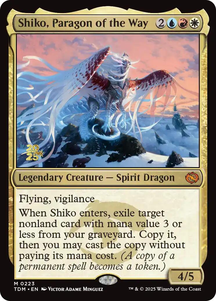 Shiko, Paragon of the Way [Tarkir: Dragonstorm Prerelease Promos] | Exor Games Summserside