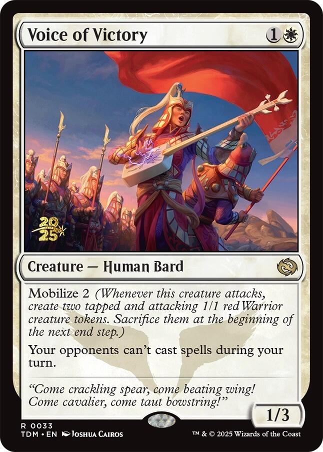 Voice of Victory [Tarkir: Dragonstorm Prerelease Promos] | Exor Games Summserside