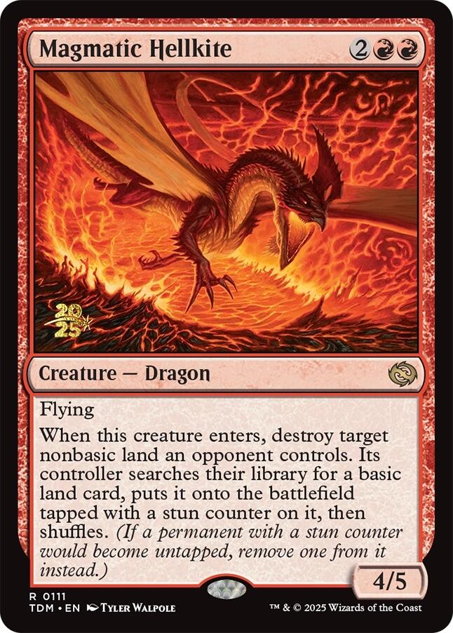 Magmatic Hellkite [Tarkir: Dragonstorm Prerelease Promos] | Exor Games Summserside