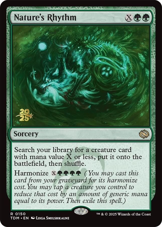 Nature's Rhythm [Tarkir: Dragonstorm Prerelease Promos] | Exor Games Summserside