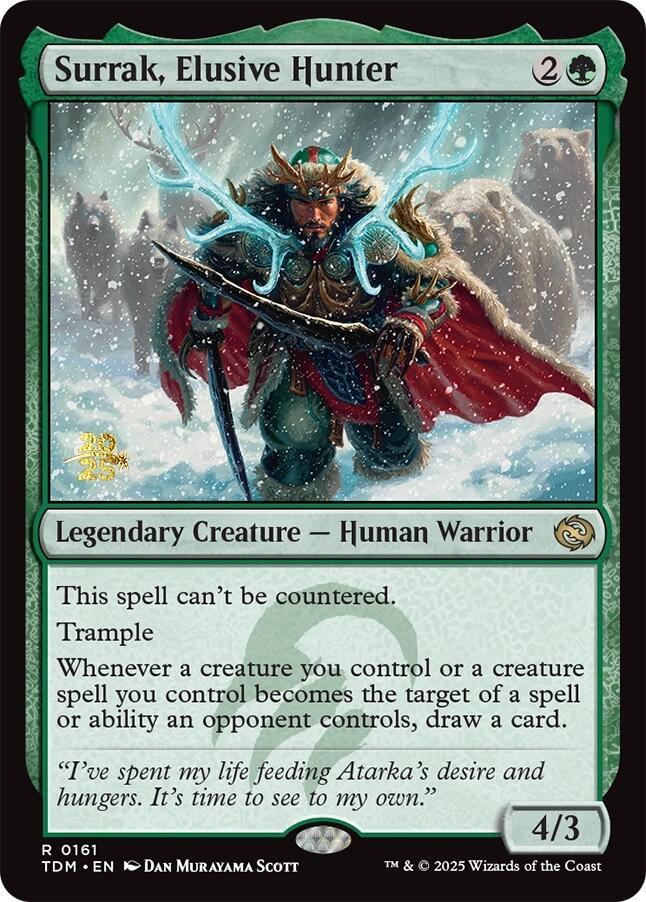 Surrak, Elusive Hunter [Tarkir: Dragonstorm Prerelease Promos] | Exor Games Summserside
