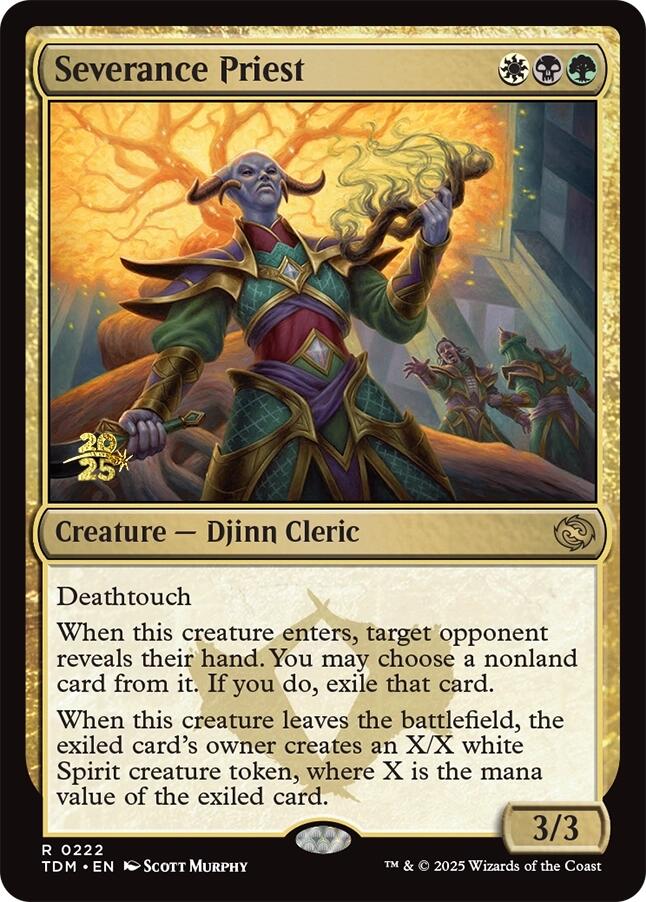 Severance Priest [Tarkir: Dragonstorm Prerelease Promos] | Exor Games Summserside