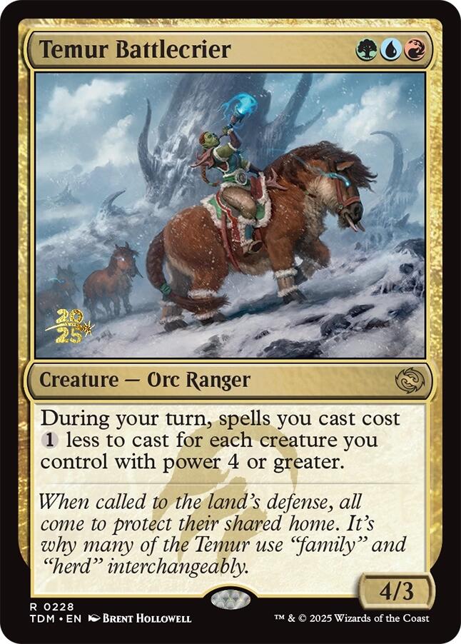 Temur Battlecrier [Tarkir: Dragonstorm Prerelease Cards] | Exor Games Summserside