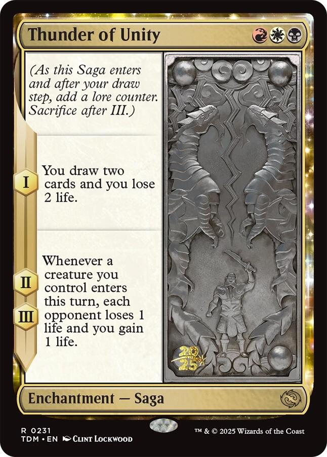 Thunder of Unity [Tarkir: Dragonstorm Prerelease Promos] | Exor Games Summserside