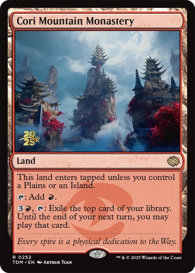 Cori Mountain Monastery [Tarkir: Dragonstorm Prerelease Promos] | Exor Games Summserside
