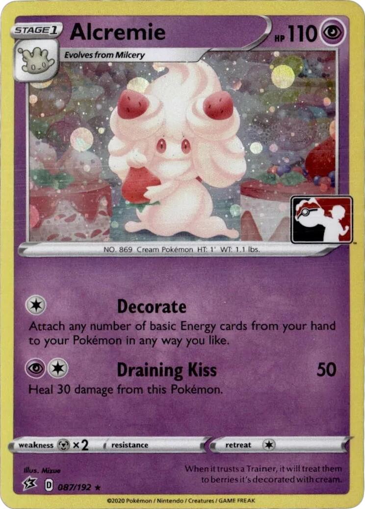 Alcremie (087/192) (Play Pokemon Promo) [League & Championship Cards] | Exor Games Summserside