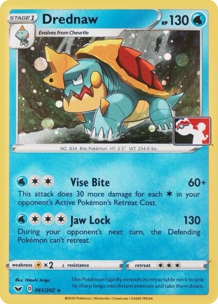 Drednaw (061/202) (Play Pokemon Promo) [League & Championship Cards] | Exor Games Summserside