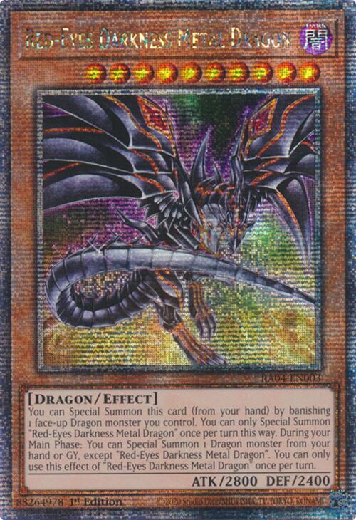 Red-Eyes Darkness Metal Dragon (Alternate Art) [RA04-EN003] Quarter Century Secret Rare | Exor Games Summserside