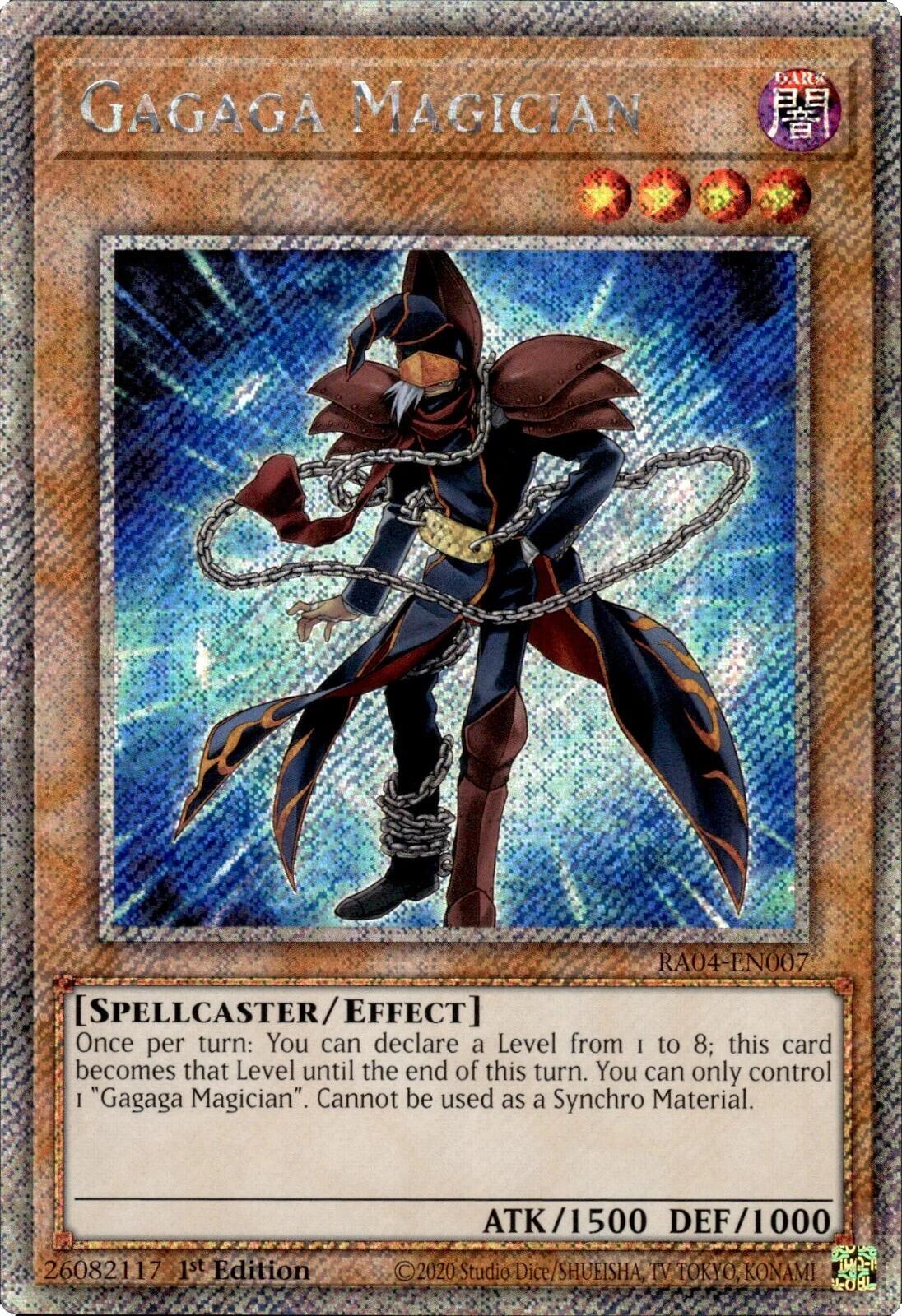 Gagaga Magician [RA04-EN007] Platinum Secret Rare | Exor Games Summserside