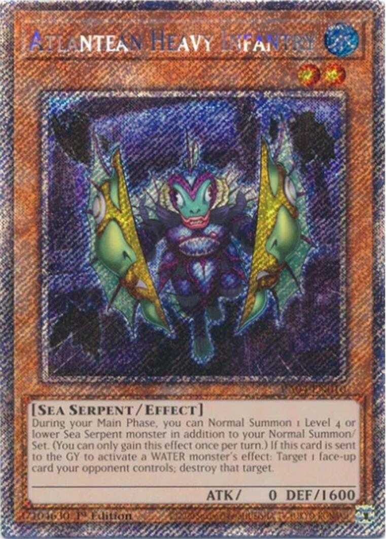 Atlantean Heavy Infantry [RA04-EN010] Platinum Secret Rare | Exor Games Summserside