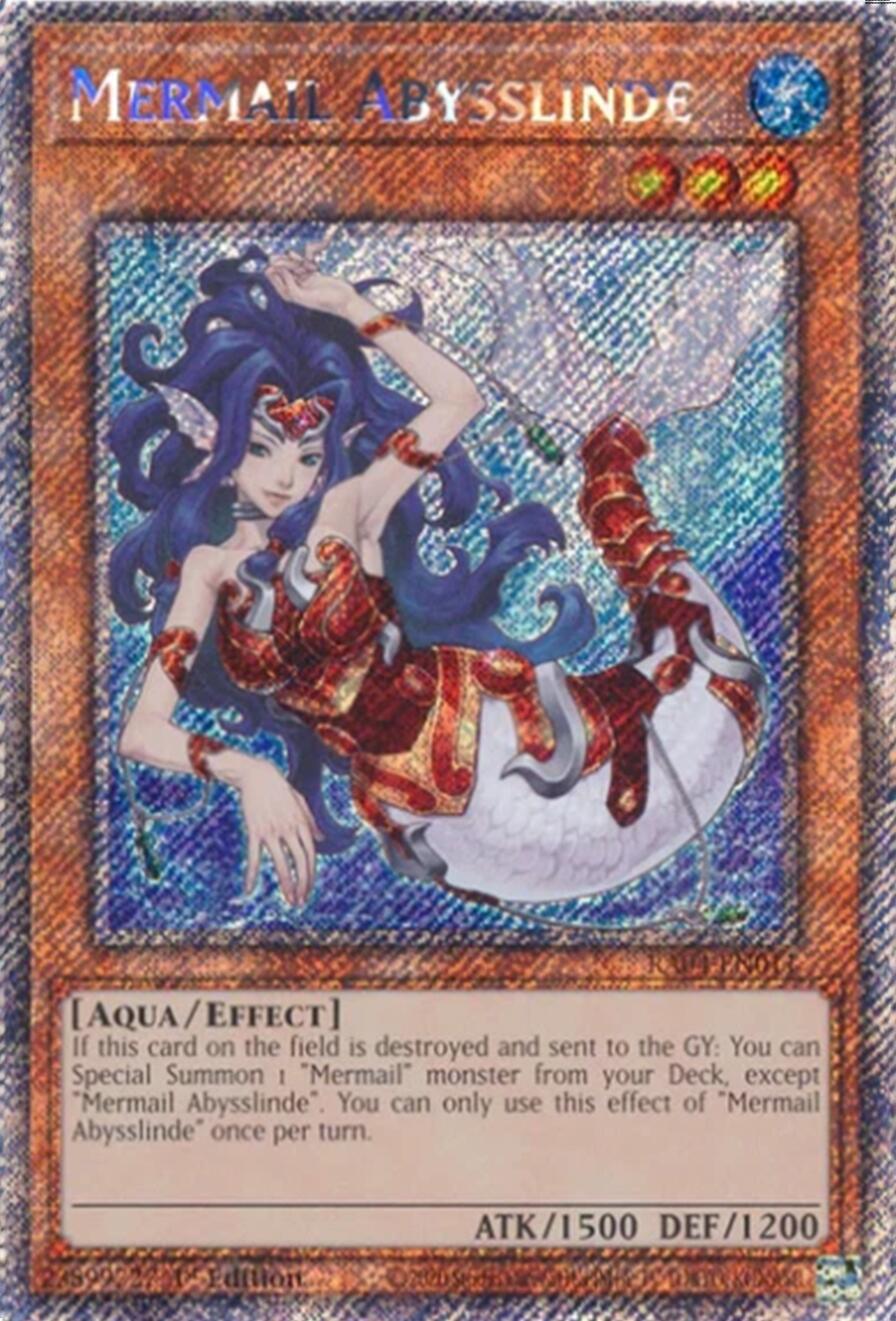 Mermail Abysslinde [RA04-EN011] Platinum Secret Rare | Exor Games Summserside