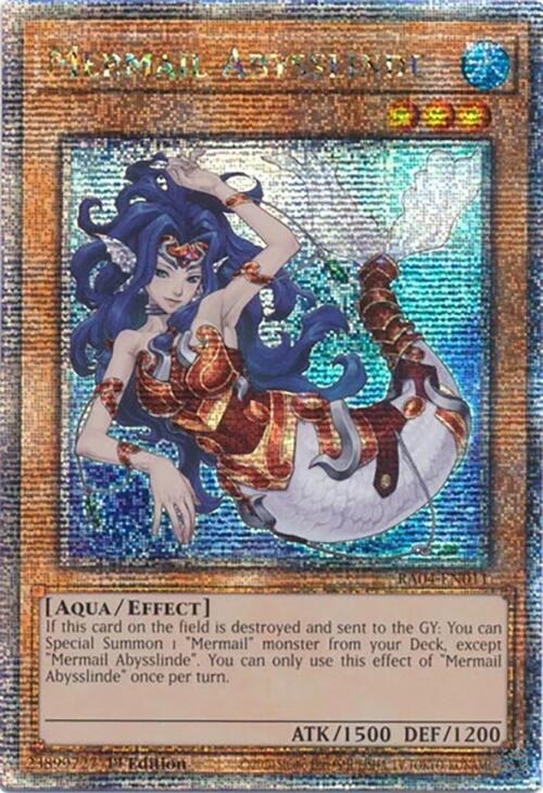 Mermail Abysslinde [RA04-EN011] Quarter Century Secret Rare | Exor Games Summserside