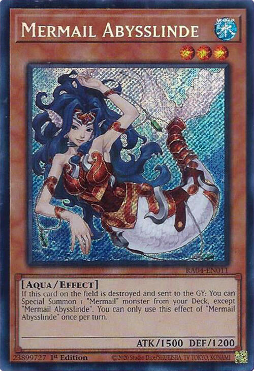 Mermail Abysslinde [RA04-EN011] Secret Rare | Exor Games Summserside