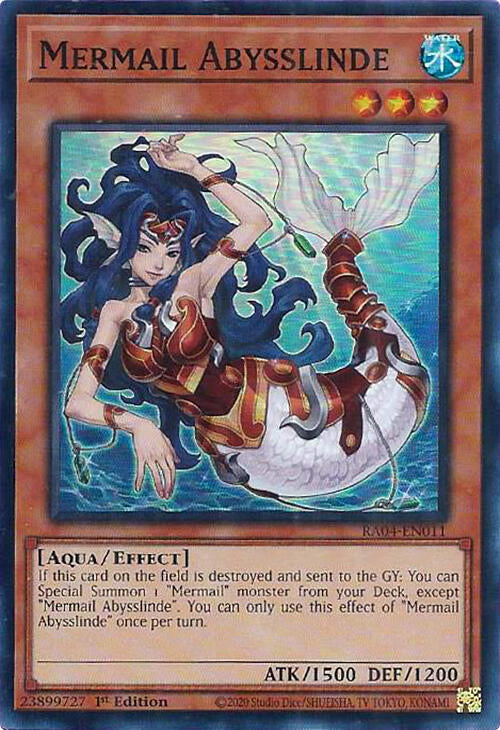 Mermail Abysslinde [RA04-EN011] Super Rare | Exor Games Summserside