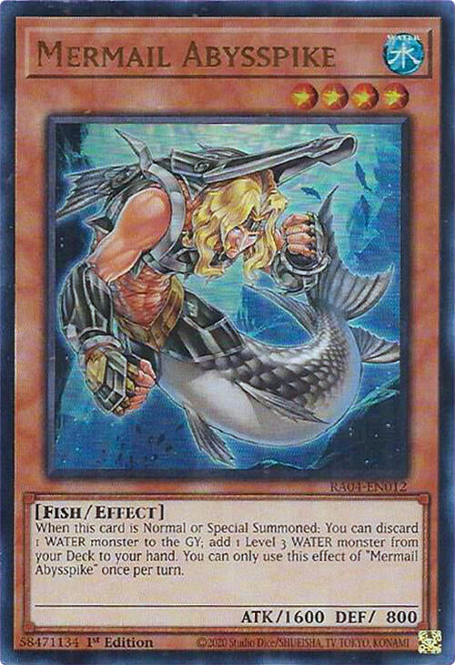 Mermail Abysspike [RA04-EN012] Ultra Rare | Exor Games Summserside