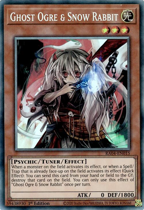Ghost Ogre & Snow Rabbit [RA04-EN015] Prismatic Collector's Rare | Exor Games Summserside
