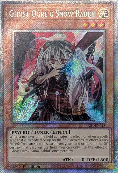 Ghost Ogre & Snow Rabbit [RA04-EN015] Platinum Secret Rare | Exor Games Summserside
