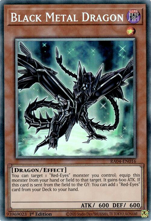 Black Metal Dragon [RA04-EN016] Prismatic Collector's Rare | Exor Games Summserside
