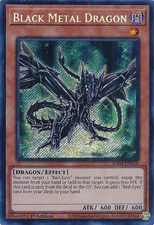 Black Metal Dragon [RA04-EN016] Secret Rare | Exor Games Summserside