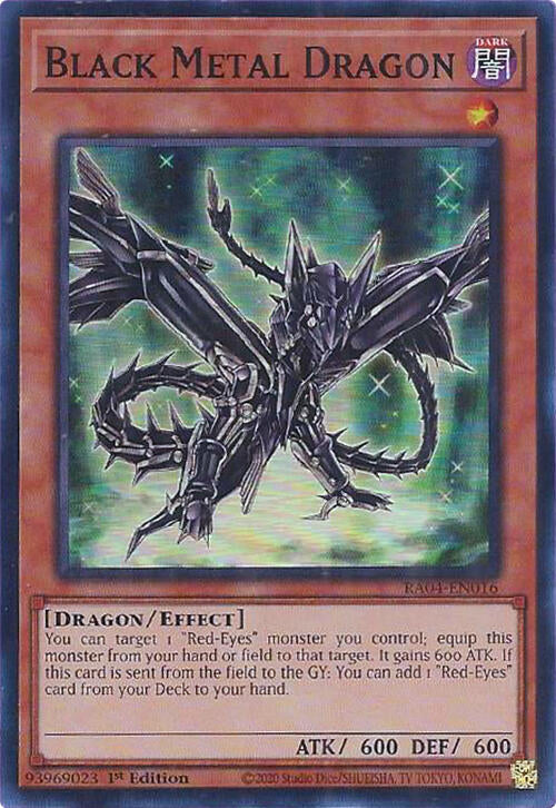 Black Metal Dragon [RA04-EN016] Super Rare | Exor Games Summserside