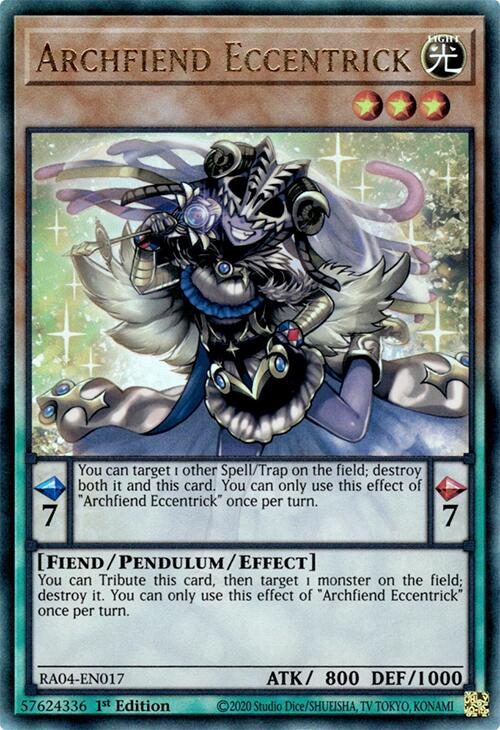 Archfiend Eccentrick [RA04-EN017] Prismatic Ultimate Rare | Exor Games Summserside