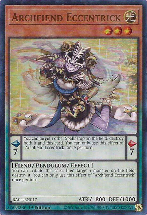 Archfiend Eccentrick [RA04-EN017] Ultra Rare | Exor Games Summserside