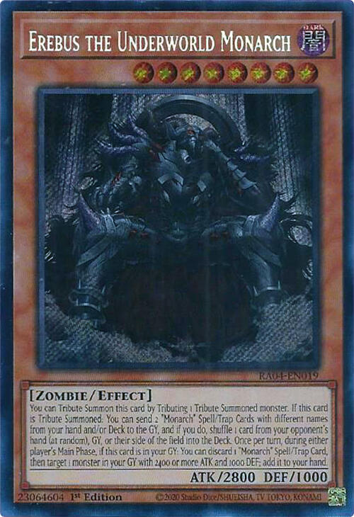 Erebus the Underworld Monarch [RA04-EN019] Secret Rare | Exor Games Summserside