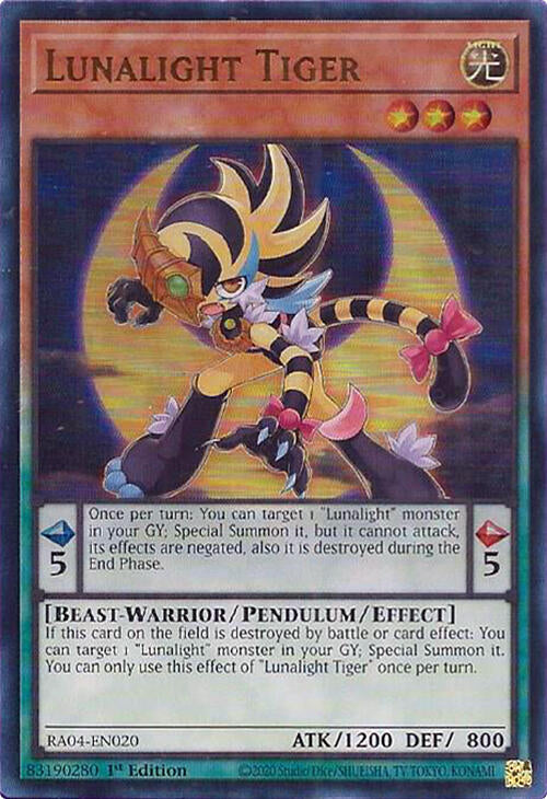 Lunalight Tiger [RA04-EN020] Ultra Rare | Exor Games Summserside